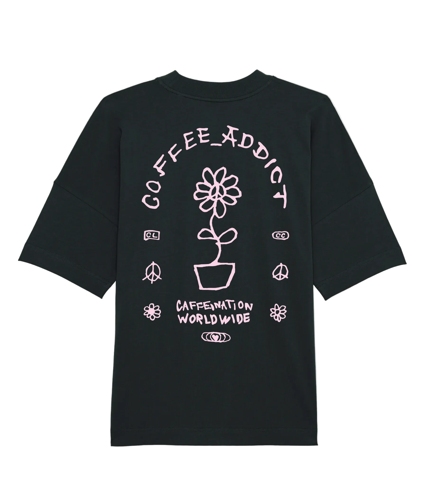 T Shirt Love. Peace. Coffee (XXS-XL)