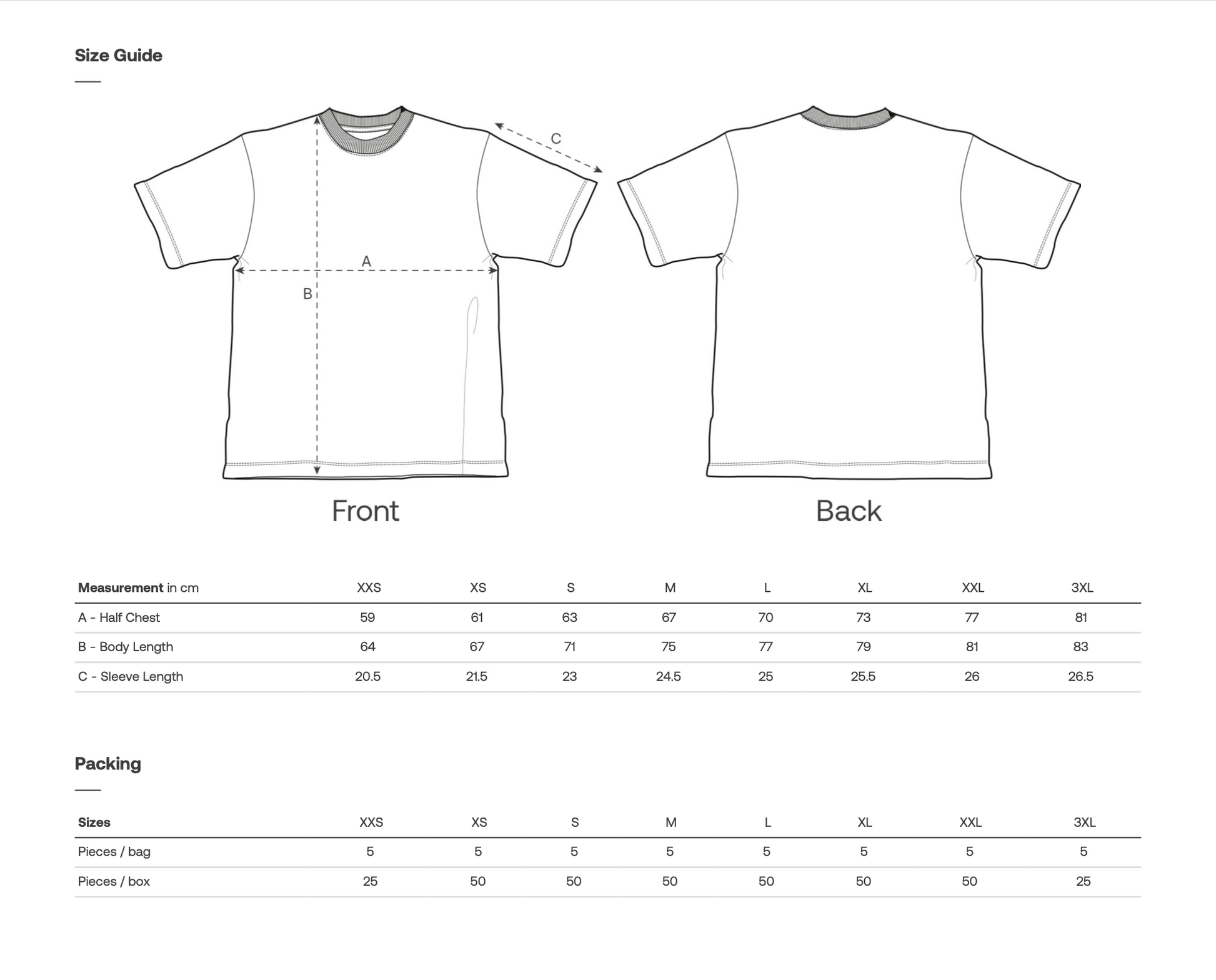 T Shirt Love. Peace. Coffee (XXS-XL)